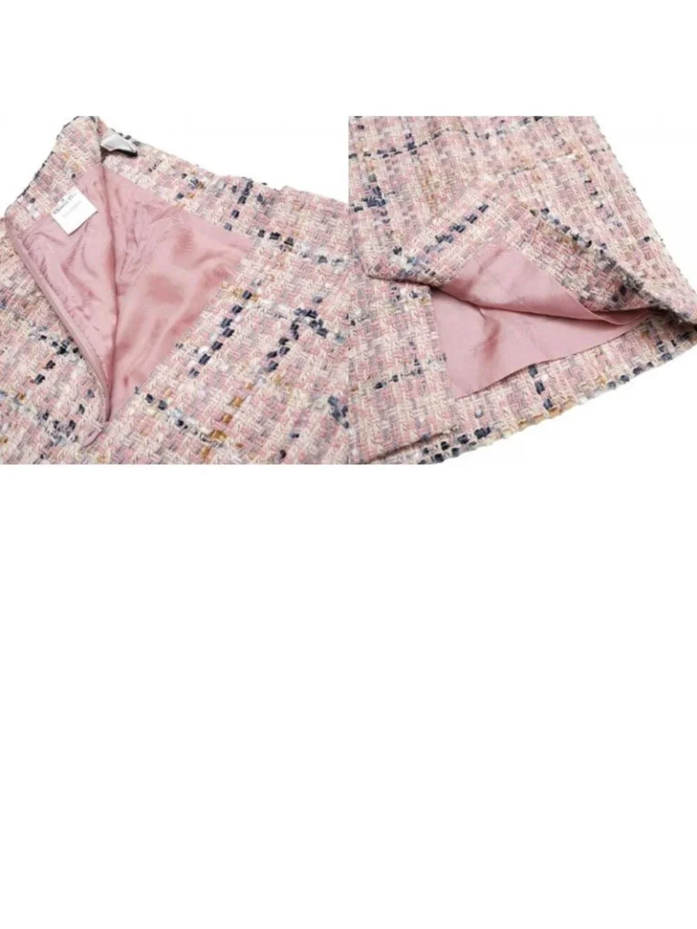 Dior Vintage Skirt 9 Tweed Long Jacket Tight